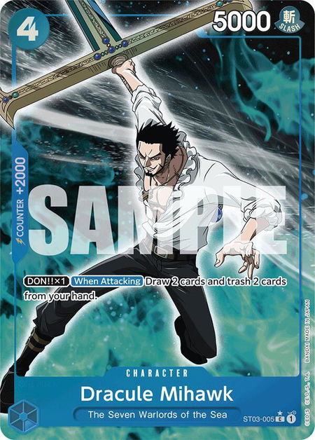 Dracule Mihawk (ST03-005) (Full Art) - Premium Booster -The Best- One Piece trading card