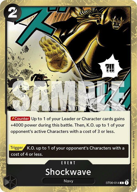Shockwave (Jolly Roger Foil) - Premium Booster -The Best- One Piece trading card