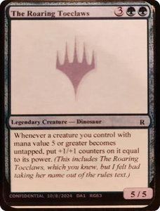 The Roaring Toeclaws - Un-Known Event Playtest Cards #null - Promo Magic: The Gathering Trading Card