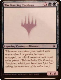 The Roaring Toeclaws - Un-Known Event Playtest Cards  #null - Promo Magic: The Gathering Trading Card