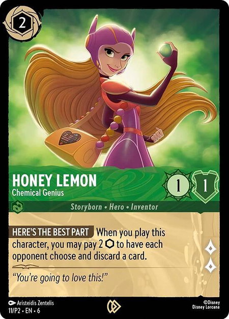 Honey Lemon - Chemical Genius - Disney Lorcana Promo Cards Disney Lorcana trading card