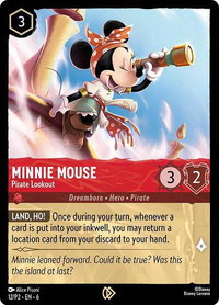 Minnie Mouse - Pirate Lookout - Disney Lorcana Promo Cards (DLPC) #12 - Promo Disney Lorcana Trading Card