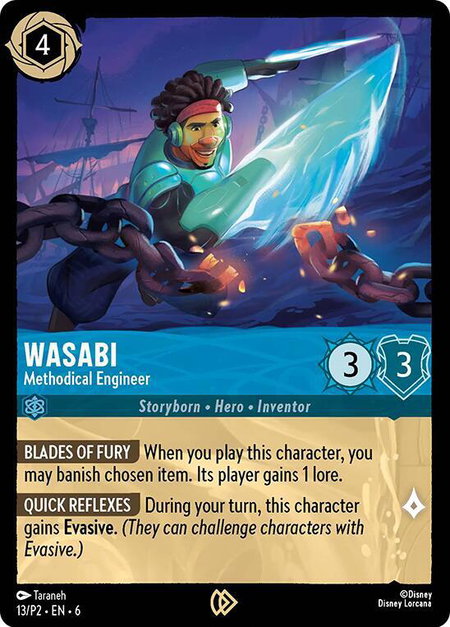 Wasabi - Methodical Engineer - Disney Lorcana Promo Cards Disney Lorcana trading card