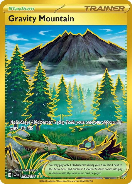 Gravity Mountain - 250/191 - SV08: Surging Sparks Pokémon trading card