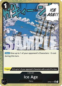 Ice Age (Textured Foil) - Premium Booster -The Best- (PRB-01) #OP02-117 - Uncommon One Piece Trading Card