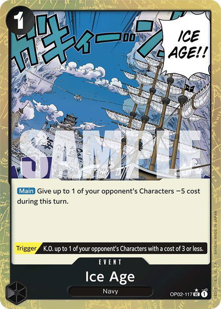 Ice Age (Textured Foil) - Premium Booster -The Best- One Piece trading card