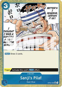 Sanji's Pilaf (Textured Foil) - Premium Booster -The Best- (PRB-01) #OP03-056 - Uncommon One Piece Trading Card