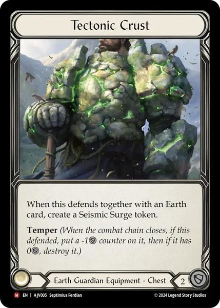 Tectonic Crust trading card from Armory Deck: Jarl Vetreidi Tectonic Crust - Armory Deck: Jarl Vetreidi Flesh and Blood trading card