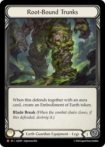 Root-Bound Trunks trading card from Armory Deck: Jarl Vetreidi Root-Bound Trunks - Armory Deck: Jarl Vetreidi Flesh and Blood trading card
