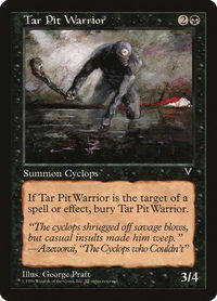 Tar Pit Warrior - Visions (VIS) #70 - Common Magic: The Gathering Trading Card