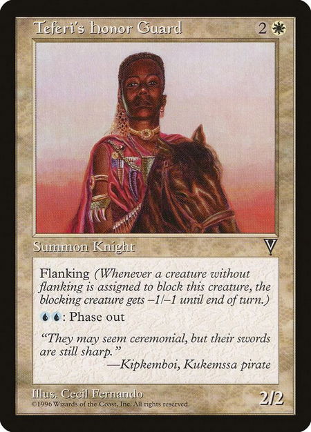 Teferi's Honor Guard - Visions Magic: The Gathering trading card