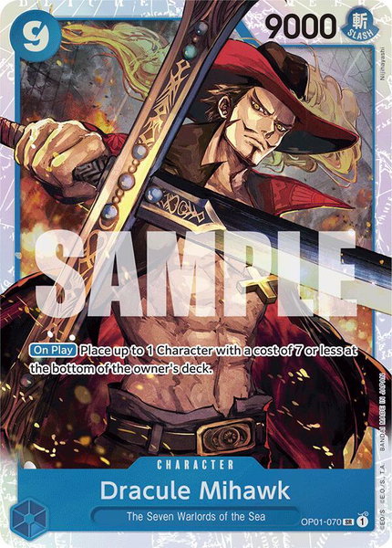 Dracule Mihawk (OP01-070) (Reprint) trading card from Premium Booster -The Best- Dracule Mihawk (OP01-070) (Reprint) - Premium Booster -The Best- One Piece trading card