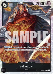Sakazuki (Reprint) - Premium Booster -The Best- (PRB-01) #OP02-099 - Super Rare One Piece Trading Card