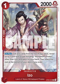 Izo (OP03-003) (Reprint) - Premium Booster -The Best- (PRB-01) #OP03-003 - Rare One Piece Trading Card