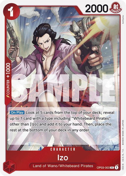 Izo (OP03-003) (Reprint) trading card from Premium Booster -The Best- Izo (OP03-003) (Reprint) - Premium Booster -The Best- One Piece trading card
