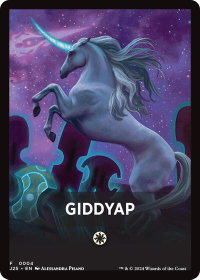 Giddyap Theme Card - Foundations Jumpstart (J25) #4 - Token Magic: The Gathering Trading Card