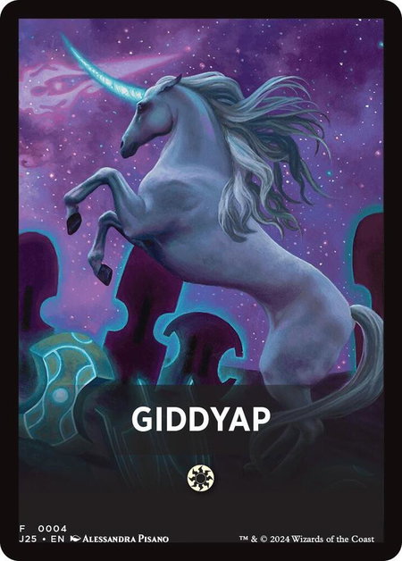 Giddyap Theme Card trading card from Foundations Jumpstart Giddyap Theme Card - Foundations Jumpstart Magic: The Gathering trading card