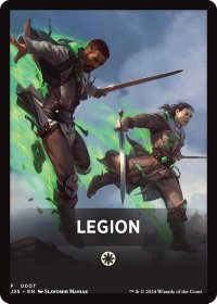 Legion Theme Card - Foundations Jumpstart (J25) #7 - Token Magic: The Gathering Trading Card