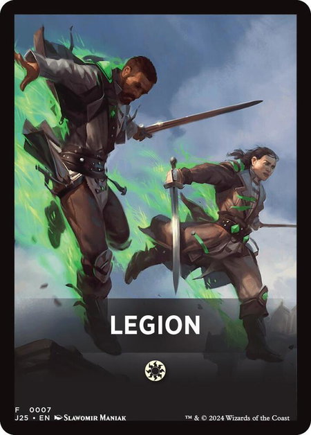 Legion Theme Card trading card from Foundations Jumpstart Legion Theme Card - Foundations Jumpstart Magic: The Gathering trading card