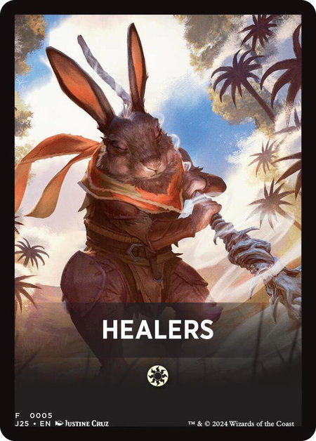 Healers Theme Card - Foundations Jumpstart Magic: The Gathering trading card