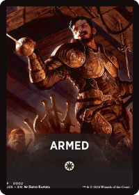 Armed Theme Card - Foundations Jumpstart (J25) #2 - Token Magic: The Gathering Trading Card