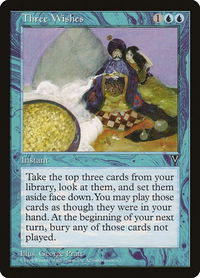 Three Wishes - Visions (VIS) #45 - Rare Magic: The Gathering Trading Card