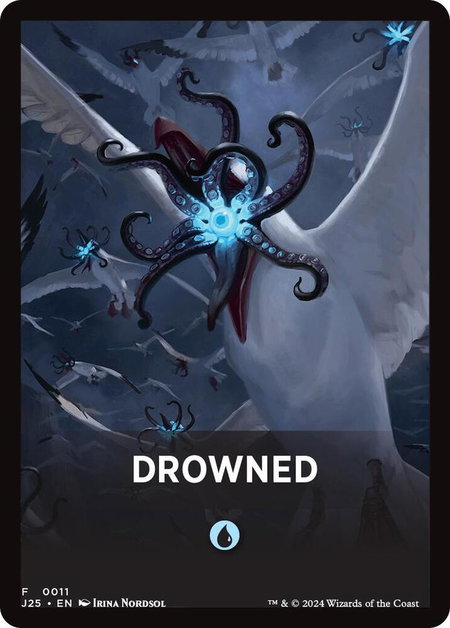 Drowned Theme Card trading card from Foundations Jumpstart Drowned Theme Card - Foundations Jumpstart Magic: The Gathering trading card