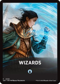 Wizards Theme Card - Foundations Jumpstart (J25) #18 - Token Magic: The Gathering Trading Card