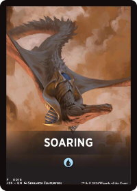 Soaring Theme Card - Foundations Jumpstart (J25) #16 - Token Magic: The Gathering Trading Card