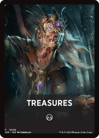 Treasures Theme Card - Foundations Jumpstart (J25) #26 - Token Magic: The Gathering Trading Card