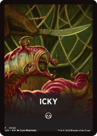 Icky Theme Card - Foundations Jumpstart (J25) #22 - Token Magic: The Gathering Trading Card