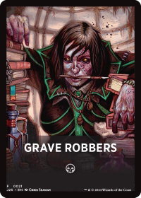 Grave Robbers Theme Card - Foundations Jumpstart (J25) #21 - Token Magic: The Gathering Trading Card