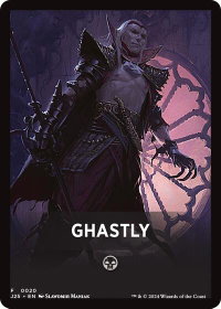 Ghastly Theme Card - Foundations Jumpstart (J25) #20 - Token Magic: The Gathering Trading Card