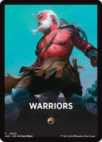 Warriors Theme Card - Foundations Jumpstart (J25) #35 - Token Magic: The Gathering Trading Card