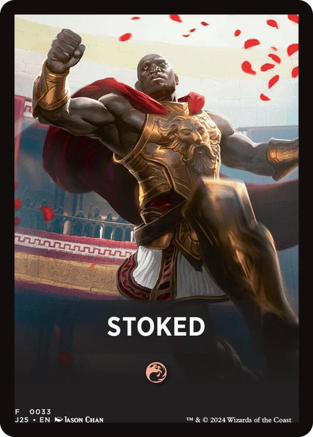 Stoked Theme Card trading card from Foundations Jumpstart Stoked Theme Card - Foundations Jumpstart Magic: The Gathering trading card