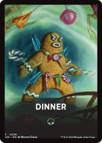 Dinner Theme Card - Foundations Jumpstart (J25) #38 - Token Magic: The Gathering Trading Card