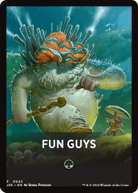 Fun Guys Theme Card - Foundations Jumpstart (J25) #43 - Token Magic: The Gathering Trading Card