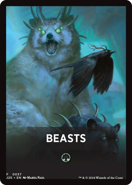 Beasts Theme Card trading card from Foundations Jumpstart Beasts Theme Card - Foundations Jumpstart Magic: The Gathering trading card