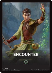 Encounter Theme Card - Foundations Jumpstart (J25) #41 - Token Magic: The Gathering Trading Card