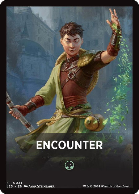 Encounter Theme Card trading card from Foundations Jumpstart Encounter Theme Card - Foundations Jumpstart Magic: The Gathering trading card