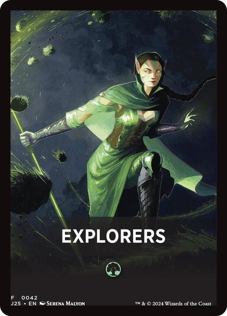 Explorers Theme Card trading card from Foundations Jumpstart Explorers Theme Card - Foundations Jumpstart Magic: The Gathering trading card