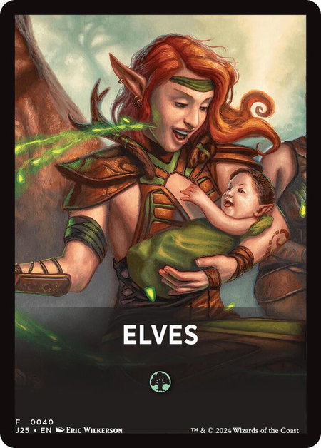 Elves Theme Card trading card from Foundations Jumpstart Elves Theme Card - Foundations Jumpstart Magic: The Gathering trading card
