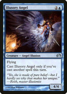 Illusory Angel - Planechase 2012 (PC2) #19 - Uncommon Magic: The Gathering Trading Card
