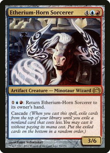 Etherium-Horn Sorcerer - Planechase 2012 (PC2) #91 - Rare Magic: The Gathering Trading Card