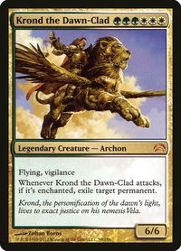 Krond the Dawn-Clad - Planechase 2012 (PC2) #99 - Mythic Magic: The Gathering Trading Card