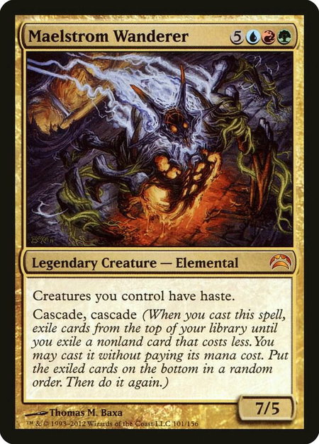 Maelstrom Wanderer - Planechase 2012 Magic: The Gathering trading card