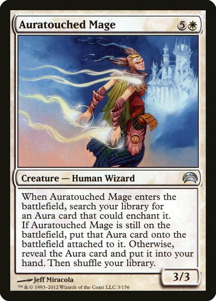 Auratouched Mage trading card from Planechase 2012 Auratouched Mage - Planechase 2012 Magic: The Gathering trading card