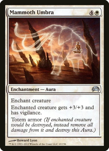 Mammoth Umbra trading card from Planechase 2012 Mammoth Umbra - Planechase 2012 Magic: The Gathering trading card