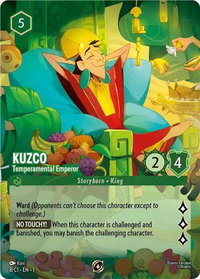 Kuzco - Temperamental Emperor - Disney Lorcana Promo Cards (DLPC) #8 - Promo Disney Lorcana Trading Card