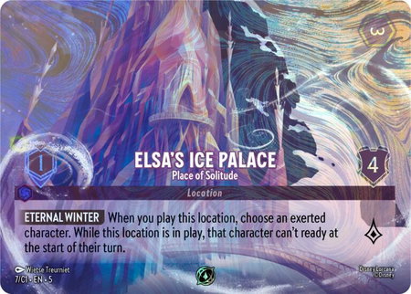 Elsa's Ice Palace - Place of Solitude - Disney Lorcana Promo Cards Disney Lorcana trading card